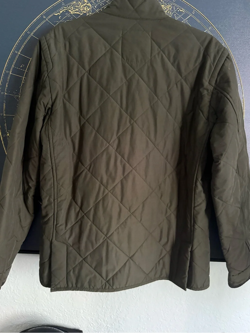 J. Crew Quilted Lightweight Jacket in Olive